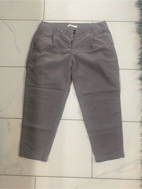 Loft Fashion Women's Straight Leg Slate Gray Crop Pants